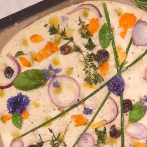 Fougasse aux fleurs